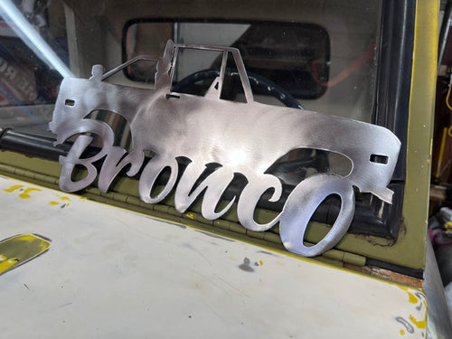 1st gen Bronco metal sign