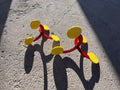 2x 3/16" Mild Steel Jumping Jack Targets