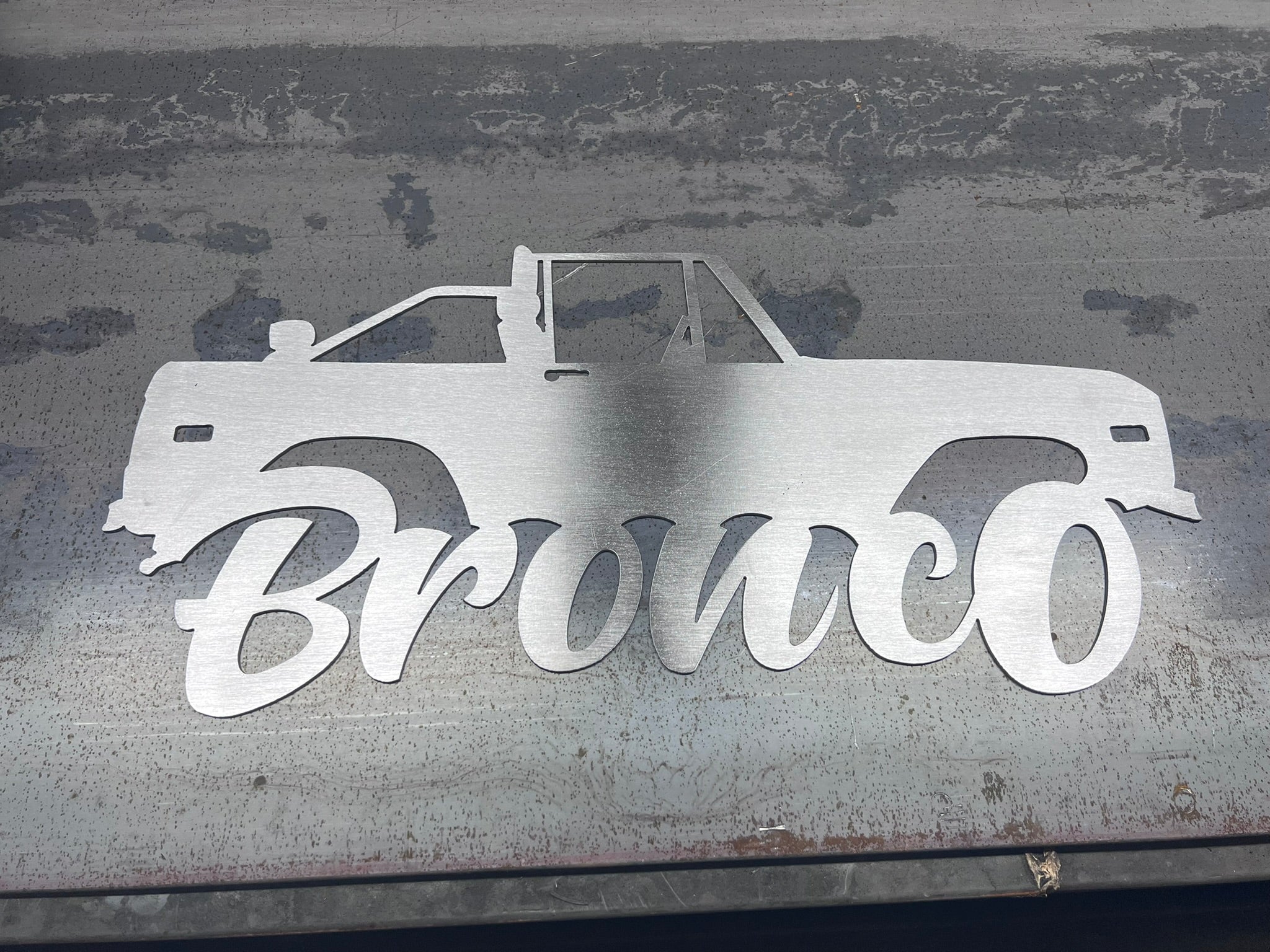 1st Gen Bronco Metal Sign