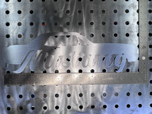 1965 Ford Mustang Metal Sign