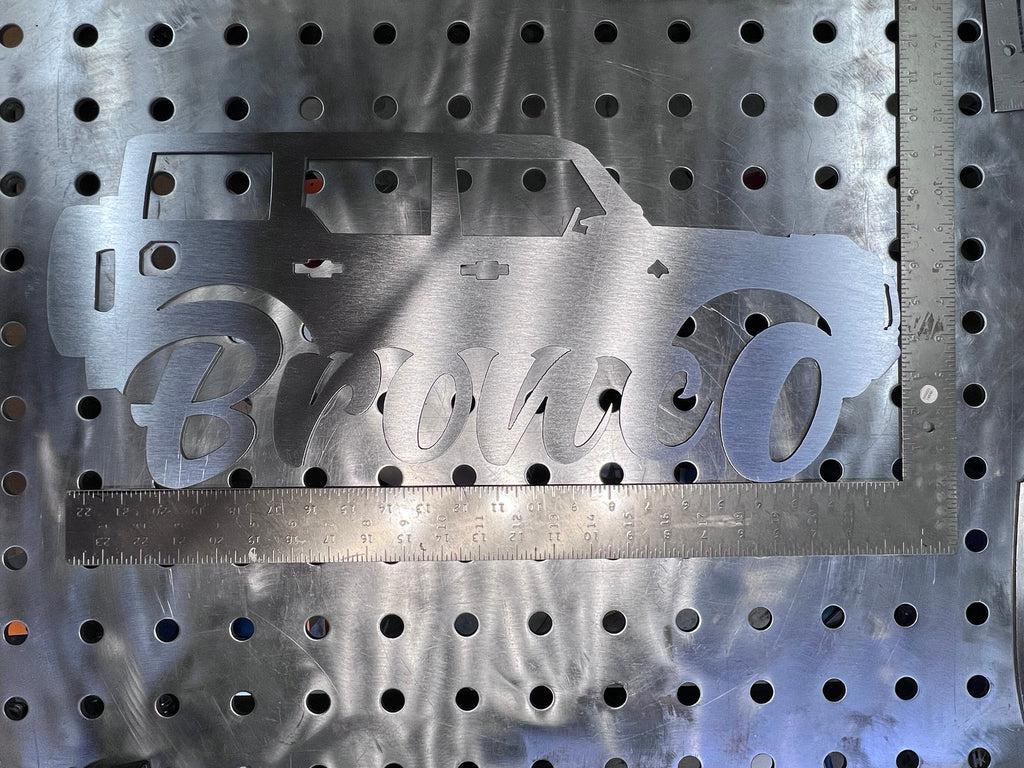 6th Gen 4 Door Bronco Metal Sign