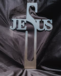 Jesus Cross Metal Sign