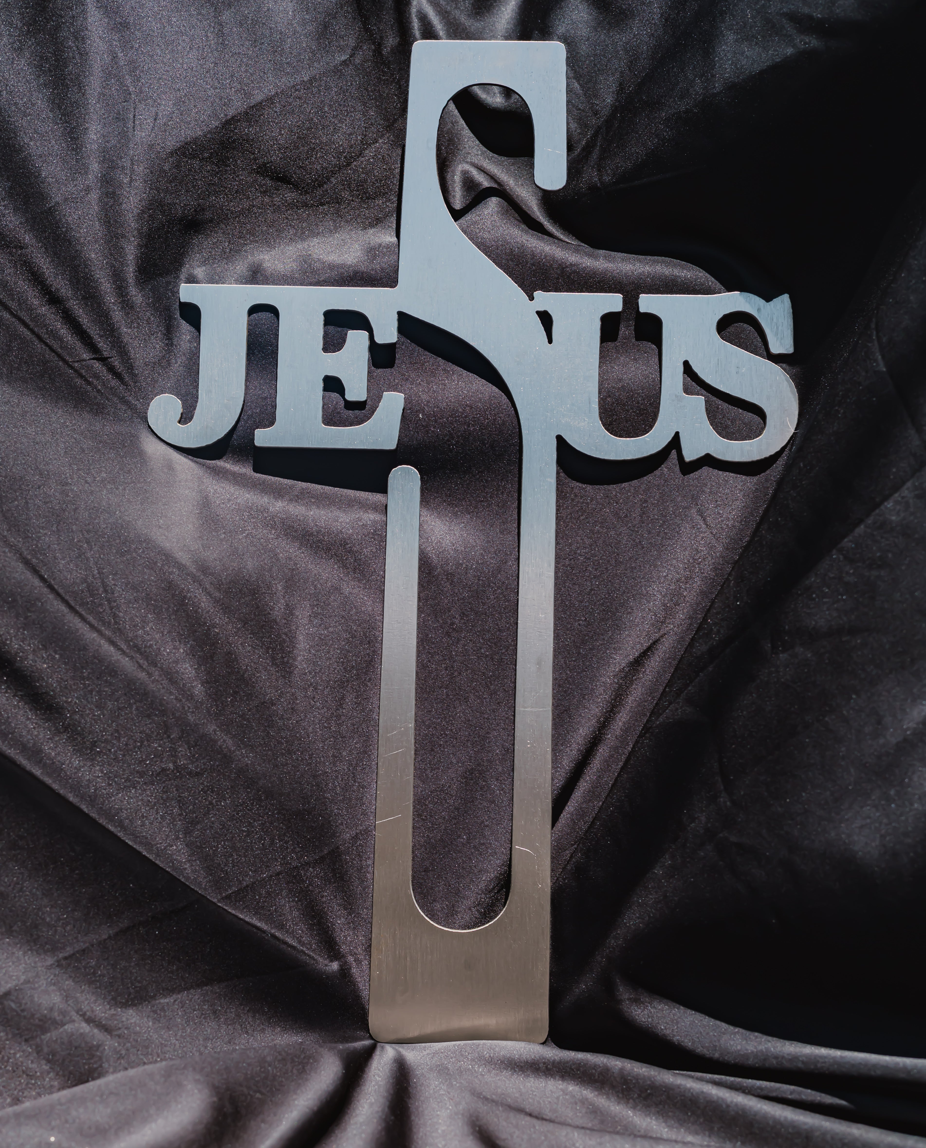 Jesus Cross Metal Sign