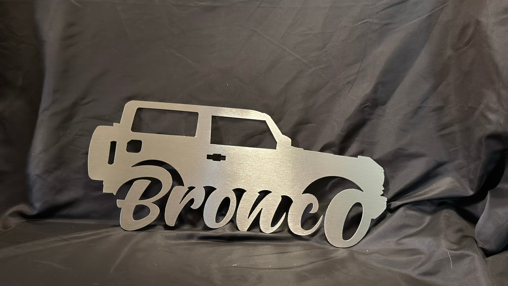 6th Gen 2 Door Bronco Metal Sign