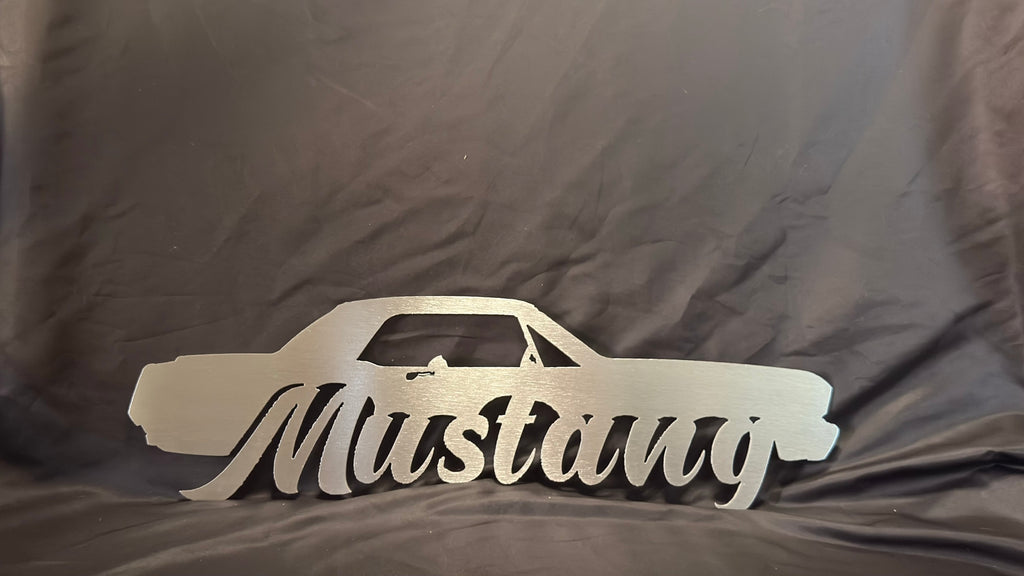 1965 Ford Mustang Metal Sign