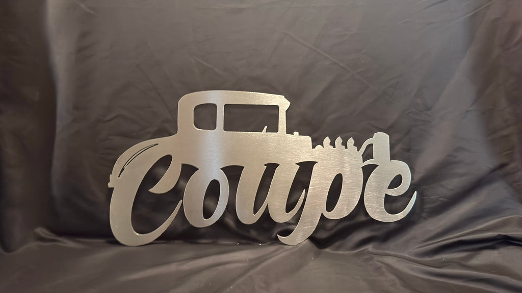 Model A Coupe Hot Rod Metal Sign